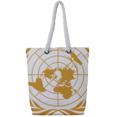 Emblem Of United Nations Full Print Rope Handle Tote (small) by abbeyz71