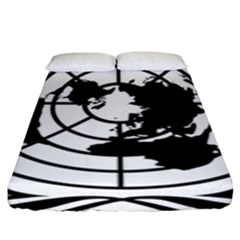 Emblem Of United Nations Fitted Sheet (king Size) by abbeyz71