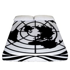 Emblem Of United Nations Fitted Sheet (california King Size) by abbeyz71