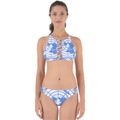 Blue Emblem Of United Nations Perfectly Cut Out Bikini Set by abbeyz71