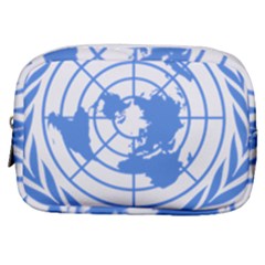 Blue Emblem Of United Nations Make Up Pouch (small) by abbeyz71