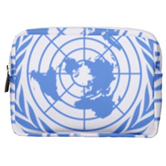 Blue Emblem Of United Nations Make Up Pouch (medium) by abbeyz71