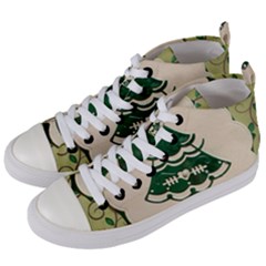 Oh Christmas Tree Women s Mid-top Canvas Sneakers by DeneWestUK