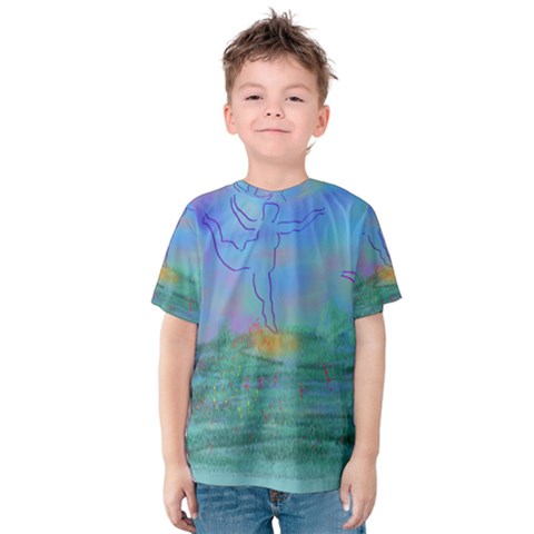 Power Of 3 Kids  Cotton Tee by PurpleDuckyDesigns