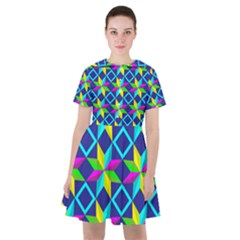 Pattern Star Abstract Background Sailor Dress by Pakrebo