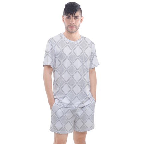 Seamless Background Abstract Vector Men s Mesh Tee And Shorts Set by Pakrebo