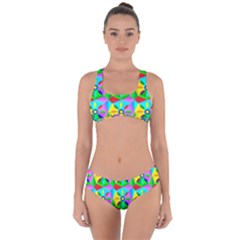 Star Texture Template Design Criss Cross Bikini Set by Pakrebo