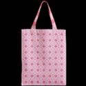 Traditional Patterns Pink Octagon Zipper Classic Tote Bag View2