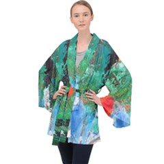 Garden 2 Velvet Kimono Robe by WILLBIRDWELL