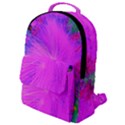 Psychedelic Purple Garden Milkweed Flower Flap Pocket Backpack (Small) View1