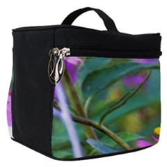 Yellow Flowers In The Purple Coneflower Garden Make Up Travel Bag (small) by myrubiogarden