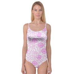 Peony Asia Spring Flowers Natural Camisole Leotard 