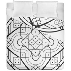 Mandala Drawing Dyes Page Duvet Cover Double Side (california King Size) by Pakrebo