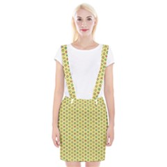 A Hexagonal Pattern Braces Suspender Skirt by Pakrebo