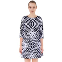 Pattern Tile Repeating Geometric Smock Dress by Pakrebo