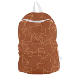 Autumn Leaves Repeat Pattern Foldable Lightweight Backpack by Pakrebo