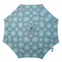 White Light Blue Gray Tile Hook Handle Umbrellas (large) by Pakrebo