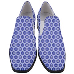 A Hexagonal Pattern Slip On Heel Loafers by Pakrebo