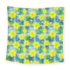 Narcissus Yellow Flowers Winter Square Tapestry (large)