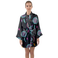 Dreamcatcher Seamless American Long Sleeve Kimono Robe by Pakrebo