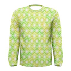 Traditional Patterns Hemp Pattern Green Men s Long Sleeve Tee by Pakrebo