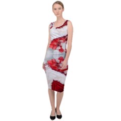 Christmas Background Tile Gifts Sleeveless Pencil Dress