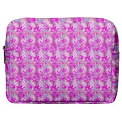 Maple Leaf Plant Seamless Pattern Pink Make Up Pouch (large) by Pakrebo