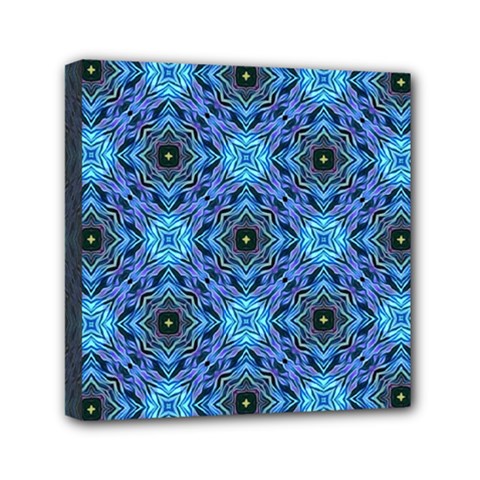 Blue Tile Wallpaper Texture Mini Canvas 6  x 6  (Stretched)