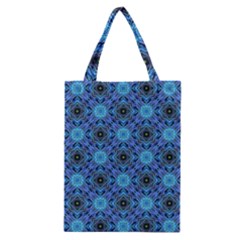 Blue Tile Wallpaper Texture Classic Tote Bag
