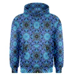 Blue Tile Wallpaper Texture Men s Pullover Hoodie