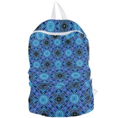 Blue Tile Wallpaper Texture Foldable Lightweight Backpack