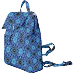 Blue Tile Wallpaper Texture Buckle Everyday Backpack