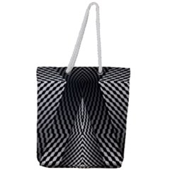 Concept Graphic 3d Model Fantasy Full Print Rope Handle Tote (Large)