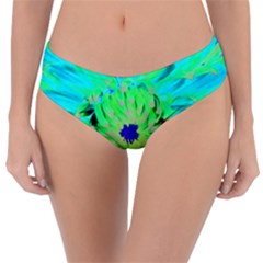 Aqua Cactus Dahlia Reversible Classic Bikini Bottoms by myrubiogarden
