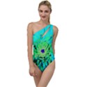 Aqua Cactus Dahlia To One Side Swimsuit View1