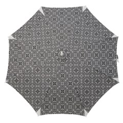 Black White Geometric Background Straight Umbrellas by Pakrebo