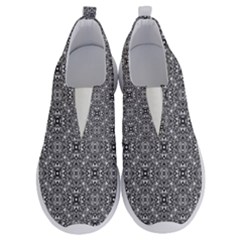 Black White Geometric Background No Lace Lightweight Shoes