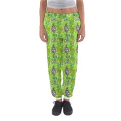 Maple Leaf Plant Seamless Pattern Women s Jogger Sweatpants by Pakrebo