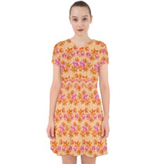 Maple Leaf Autumnal Leaves Autumn Adorable In Chiffon Dress