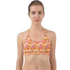 Maple Leaf Autumnal Leaves Autumn Back Web Sports Bra by Pakrebo