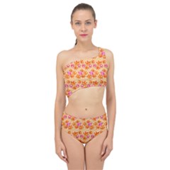 Maple Leaf Autumnal Leaves Autumn Spliced Up Two Piece Swimsuit by Pakrebo