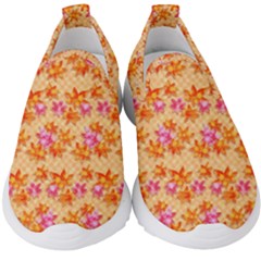 Maple Leaf Autumnal Leaves Autumn Kids  Slip On Sneakers by Pakrebo