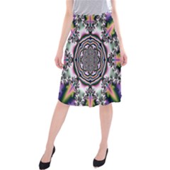 Pattern Abstract Background Art Midi Beach Skirt