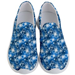 Star Hexagon Blue Deep Blue Light Men s Lightweight Slip Ons by Pakrebo