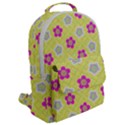 Traditional Patterns Plum Flap Pocket Backpack (Large) View2