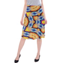 Pattern Abstract Background Art Midi Beach Skirt