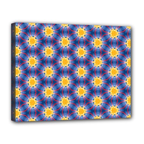 Graphic Pattern Seamless Canvas 14  x 11  (Stretched)