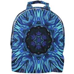 Background Blue Flower Mini Full Print Backpack