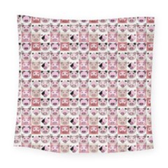 Graphic Seamless Pattern Pig Square Tapestry (large)