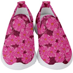 Cherry Blossoms Floral Design Kids  Slip On Sneakers by Pakrebo